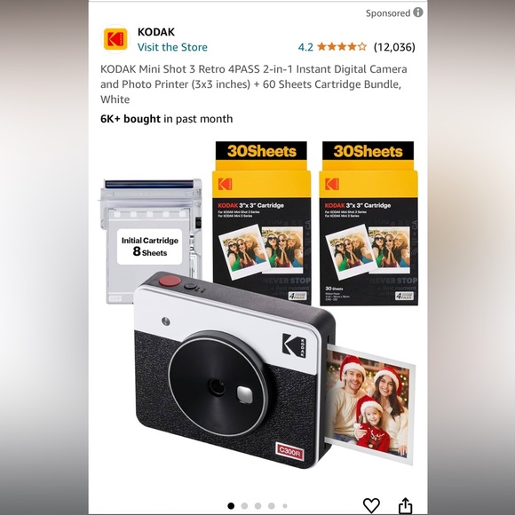 Kodak C300R film camera + 4 boxes of film! - Picture 3 of 3